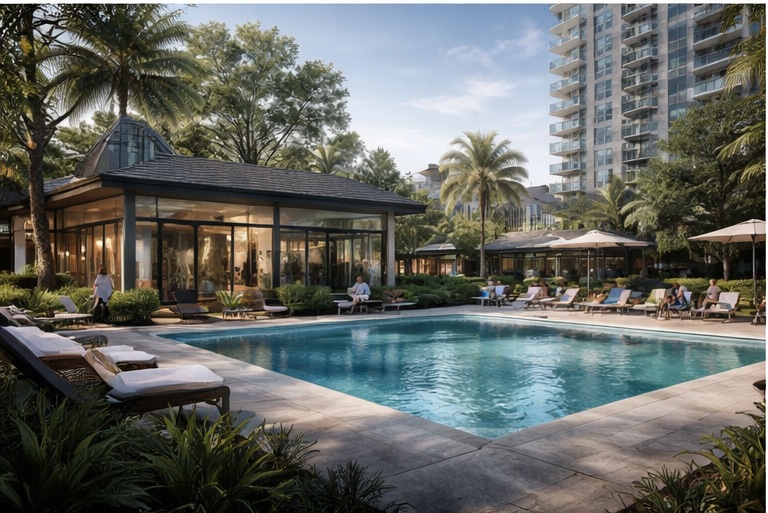 Condominio mixto con integración de operación residencial y comercial
